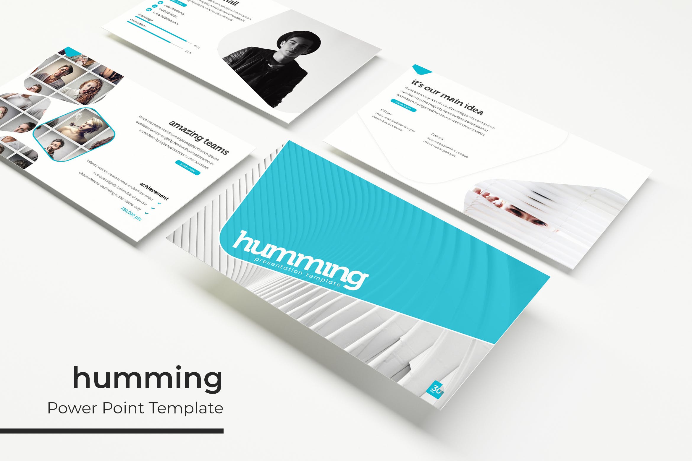 企业宣讲会演讲稿PPT幻灯片模板下载 humming – Powerpoint Template
