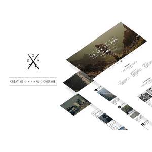 简约、优雅的网页PSD模板