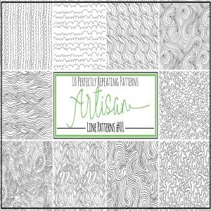 工匠级线条构图图案纹理 Artisan Line Repeat Patterns