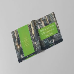方形公司简介/业务介绍画册排版设计模板 Corporate Business Square Brochure