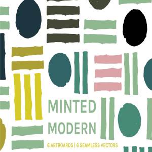 有趣的部落艺术无缝图案 Minted Modern | Designs + Patterns