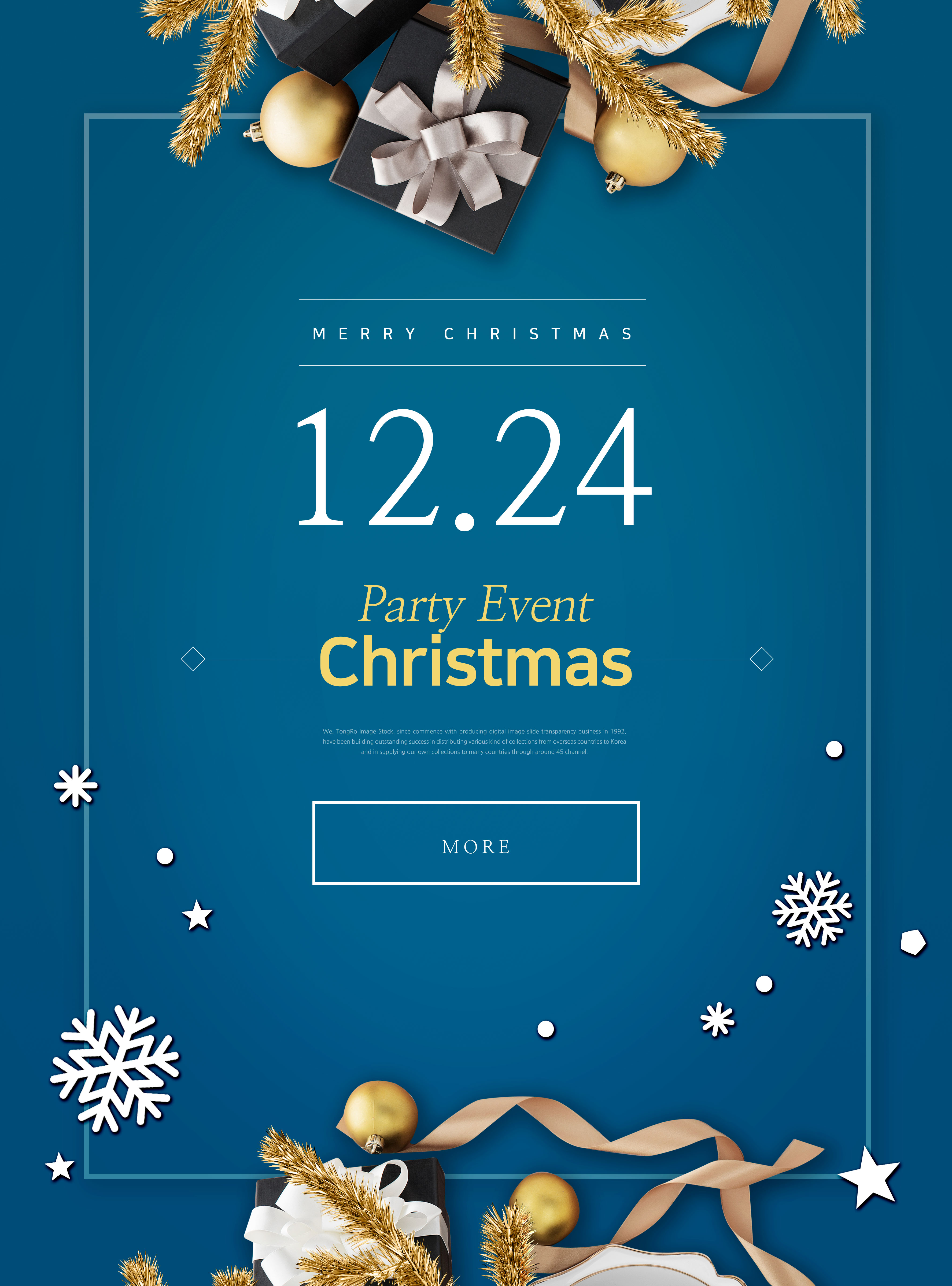圣诞平安夜活动邀请传单/海报模板