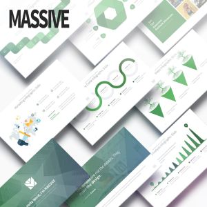 适用于商业/企业/个人专业用途PPT演示模板 MASSIVE – Multipurpose PowerPoint Presentation