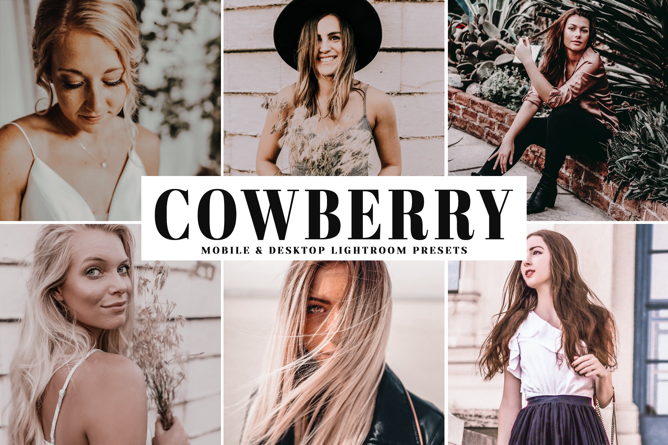 时尚奶油色调婚纱摄影后期处理LR预设 Cowberry Mobile & Desktop Lightroom Presets