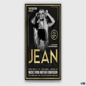 DJ音乐活动海报设计模板 DJ Session Flyer PSD V4