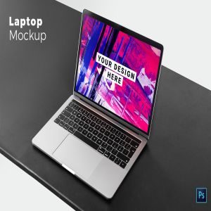Web网站设计效果图预览MacBook样机模板 Laptop Mockup插图1