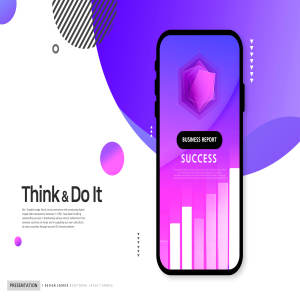 商业主题数据展示/工作计划演示海报模板套装[PSD]