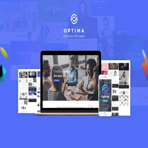 创意多用途网站PSD模板 Optima – Creative Multipurpose PSD Template
