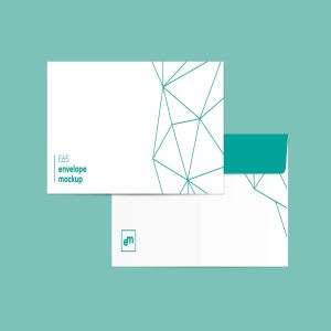简约设计信封样机模板 Envelope Mockup