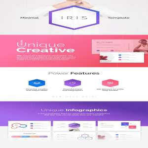 色彩有亲和力的极简主义PPT模版套装Pro [PPTX,Key]