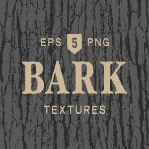 5款逼真树皮纹理肌理矢量背景素材 Tree Bark Textures