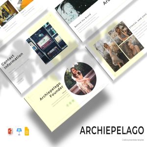 时尚服饰品牌推广三合一幻灯片设计模板[PPT/Sildes/Keynote] Archiepelago