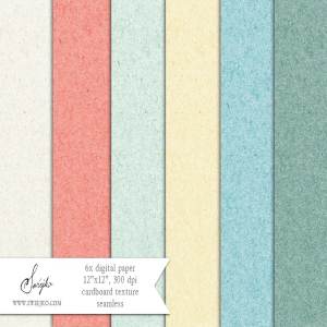 温柔中性色无缝纸板纸张纹理 Paper Background, Cardboard