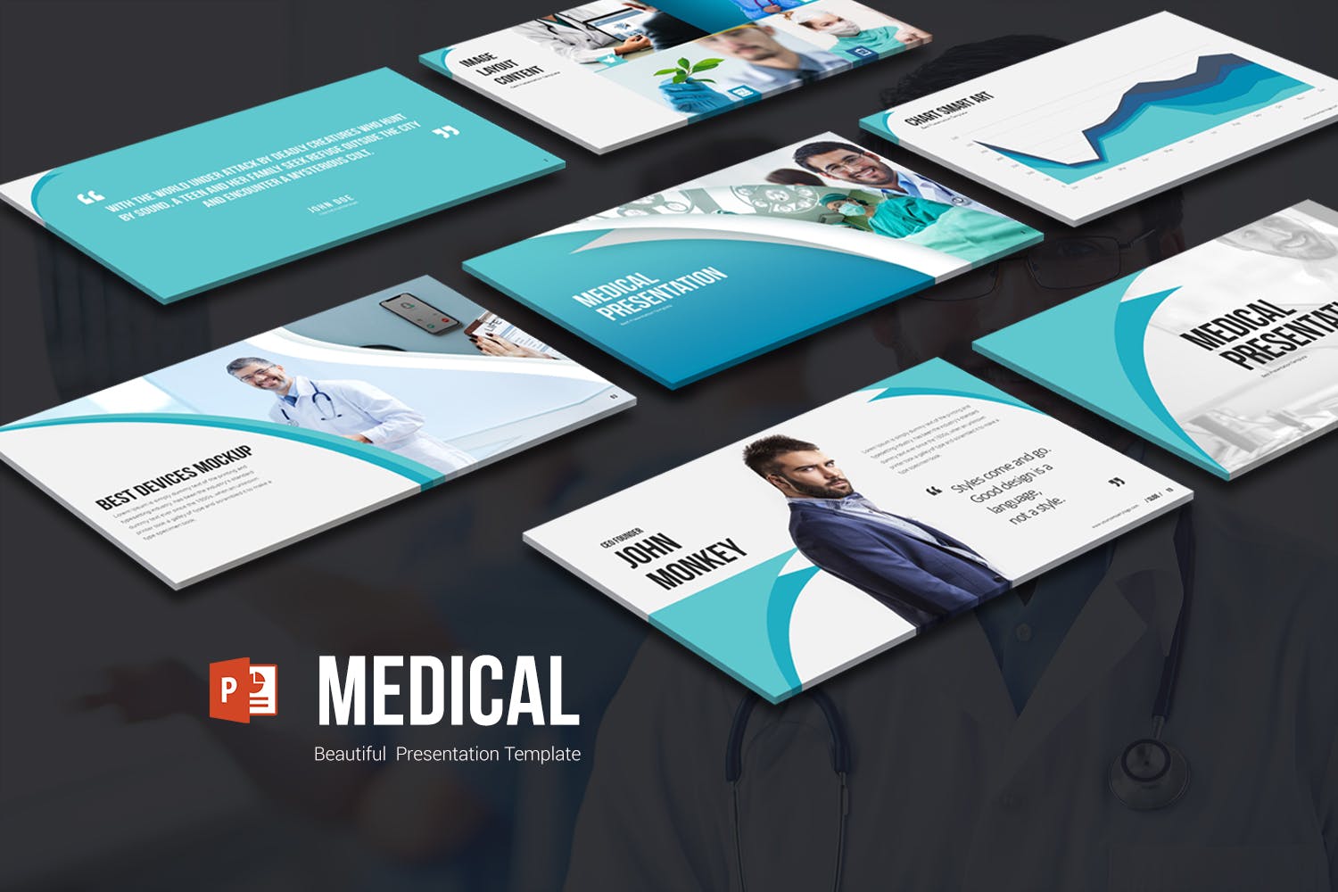 医学医疗健康主题PPT幻灯片模板素材 Medical PowerPoint Presentation