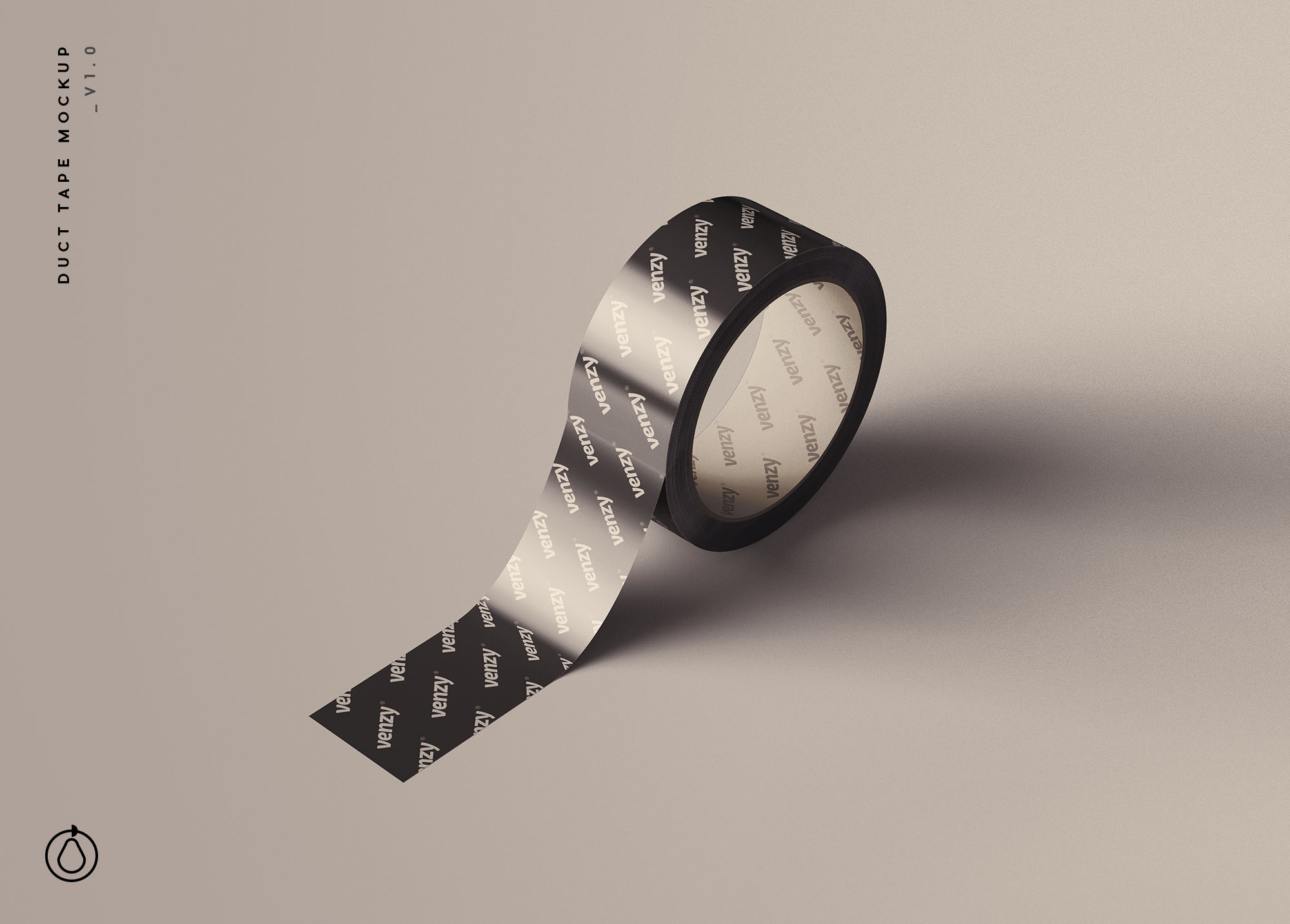 管道胶带图案设计样机模板 Duct Tape Mockup