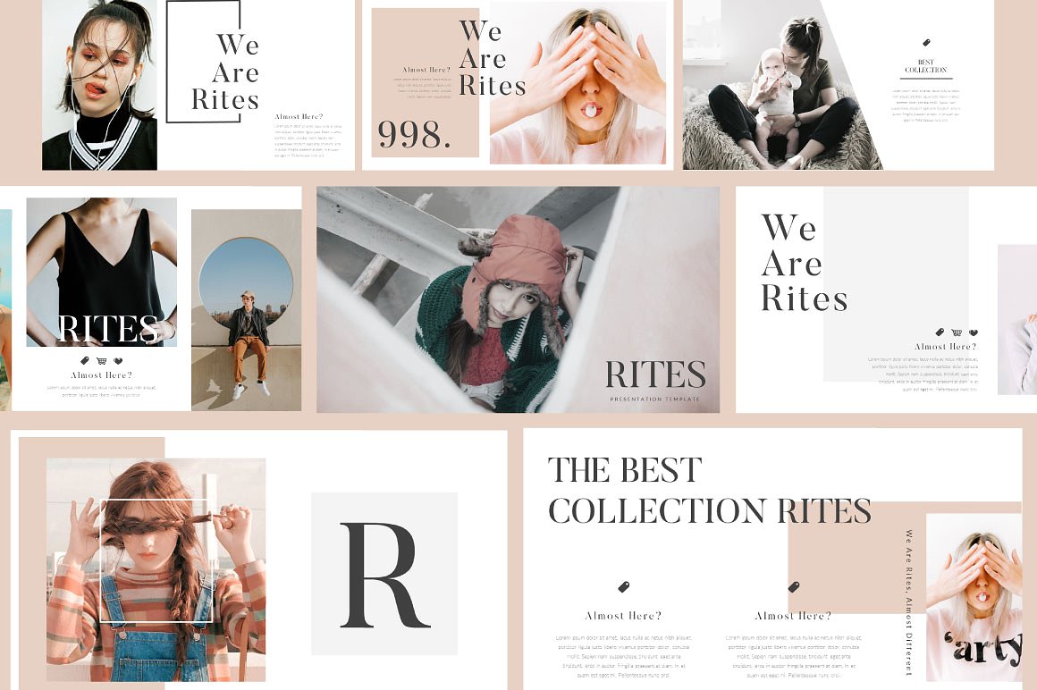 超现代和独特的谷歌幻灯片模板