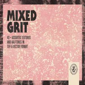 半色调&原色混合材质肌理纹理 MIXED GRIT Texture Pack
