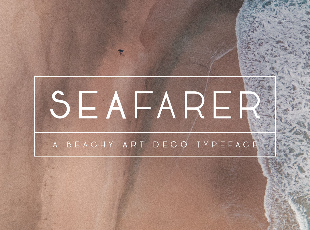 灵感于1920s装饰艺术风格英文字体 Seafarer Art Deco Font
