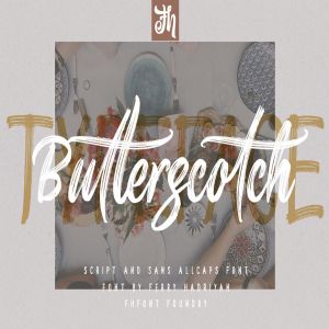 硬笔刷书写风格英文手写艺术字体 Butterscotch – Handwritten Font