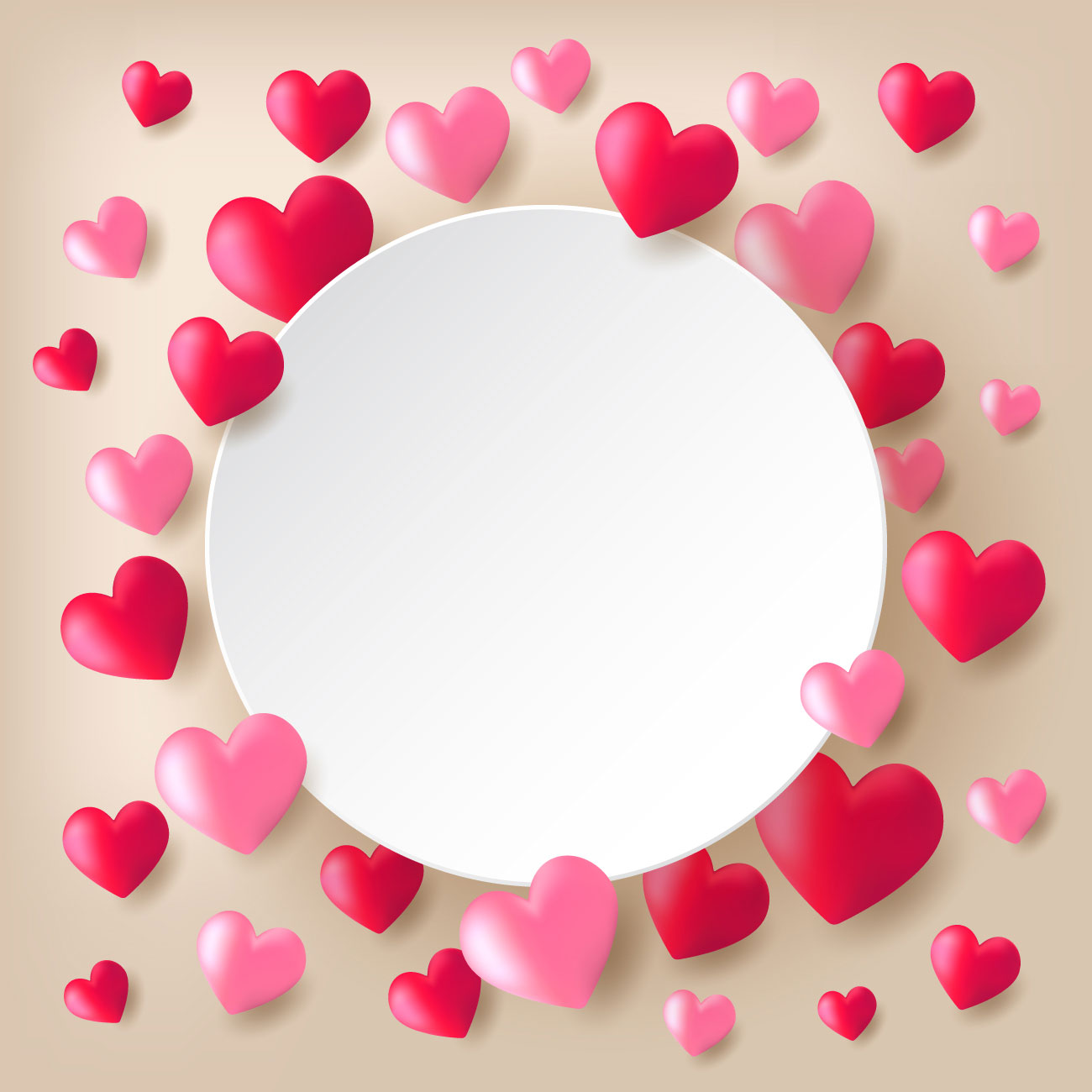 情人节展示背景设计 Valentine’s background design