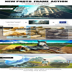 酷炫的图像分割处理的PS动作下载[ant]