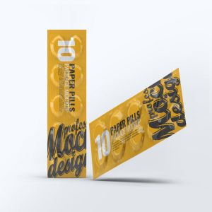 药物箔纸包装外观设计样机 Paper Pills Package Mock-Up