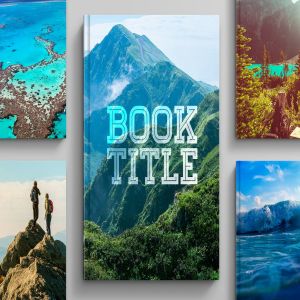 精装封面设计书籍样机 Hardcover Book Mockup: Straight