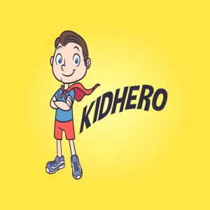 儿童超级英雄形象Logo设计模板 Kid Hero – Superhero Mascot Logo插图1