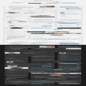 一流设计素材网下午茶：好用的电商网页+APP移动端模板元素套装黑色+白色下载[PSD,sketch]