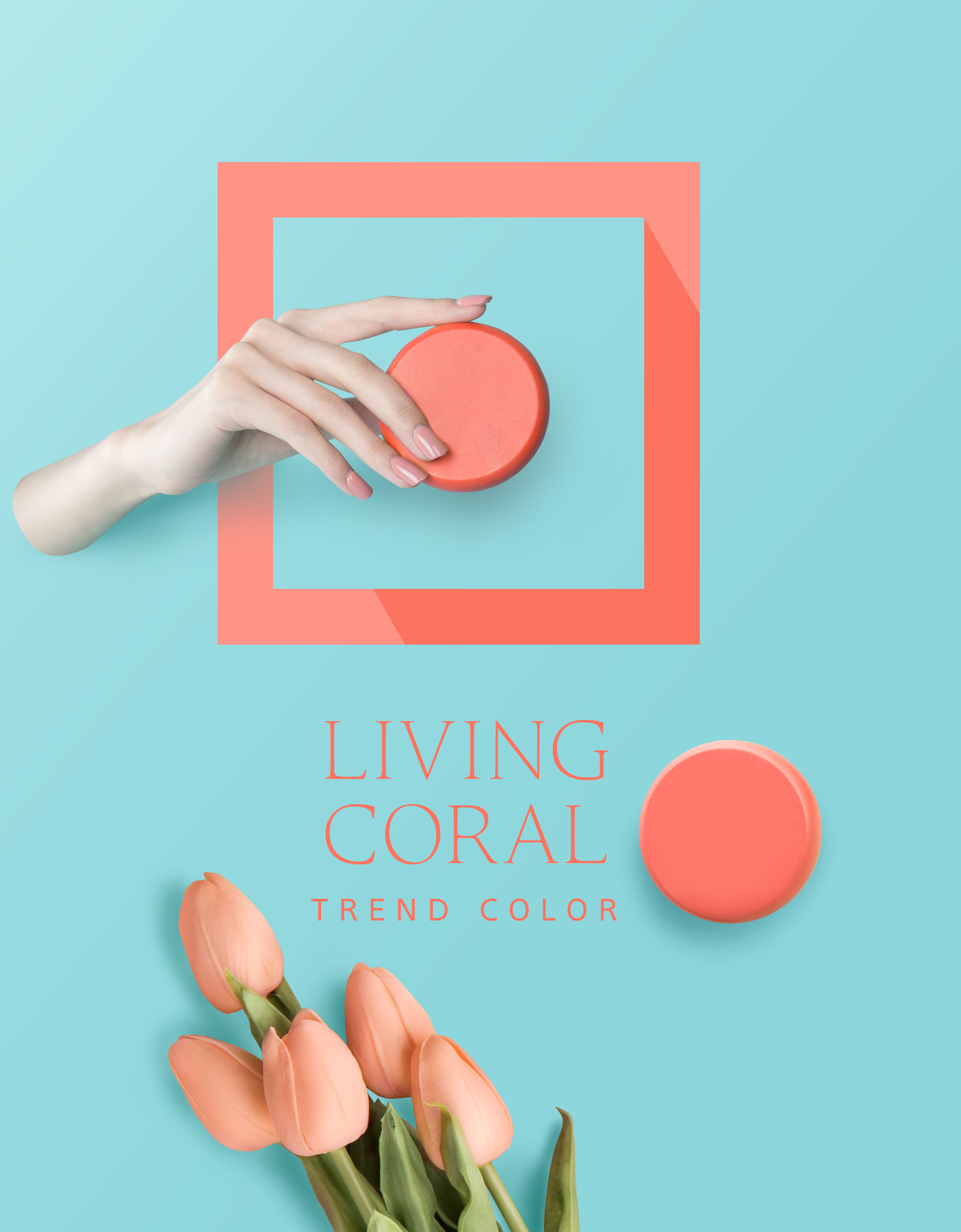 化妆品销售创意电商海报设计模板