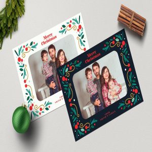 圣诞节照片明信片&Instagram贴图设计模板 Christmas PhotoCards +Instagram Post插图2