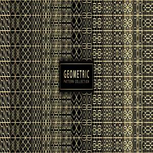 高端大气震撼的时尚商业商务土豪金金色渐变黑金质感奢华轻奢底纹背景纹理大集合