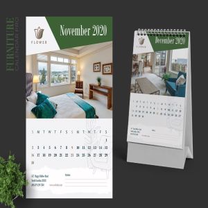 家具/室内装饰设计主题2020年活页台历日历模板 2020 Furniture / Interior Calendar Pro插图7