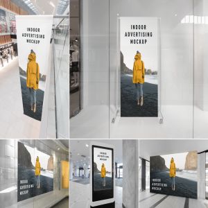室内广告海报设计效果图样机 Indoor Advertising Mockups Vol. 1
