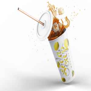 苏打冷饮饮料杯外观设计样机模板 Soda Cup Mockup 01