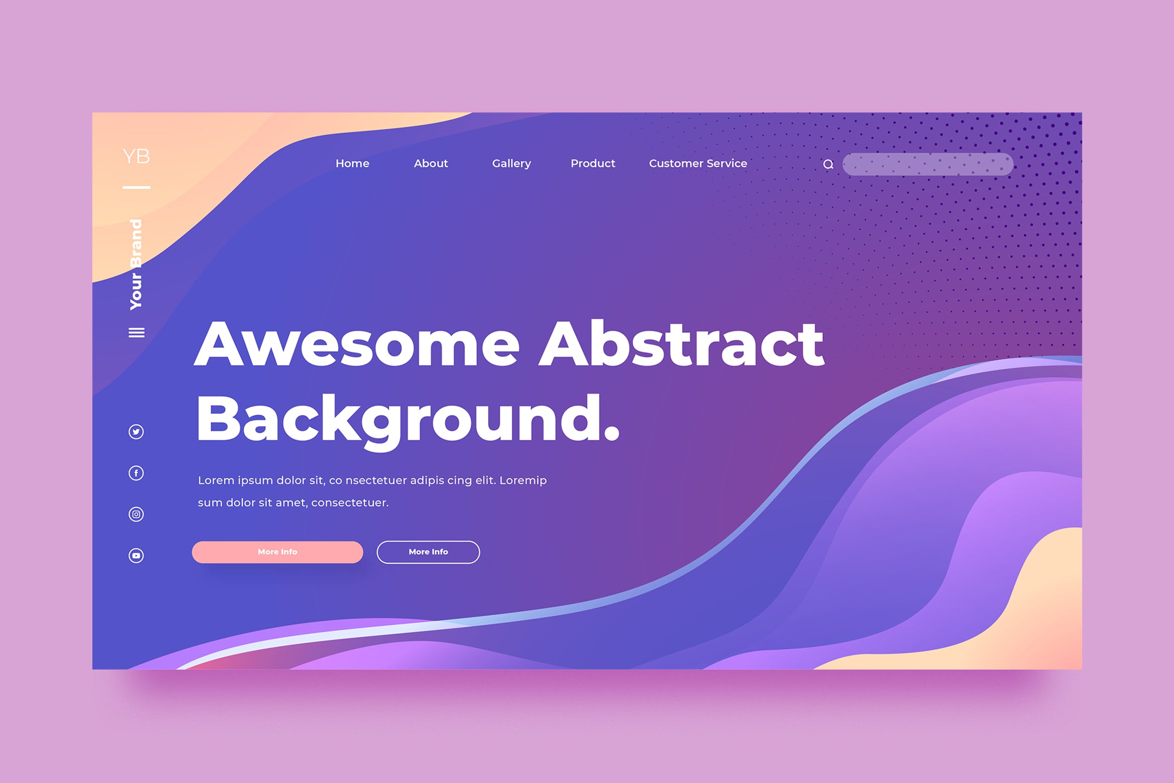 抽象流体背景巨幅插画网站着陆页设计模板 SRTP – Abstract Background.39