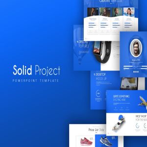 创意产品项目演示PPT幻灯片模板 Solid Project PowerPoint Template