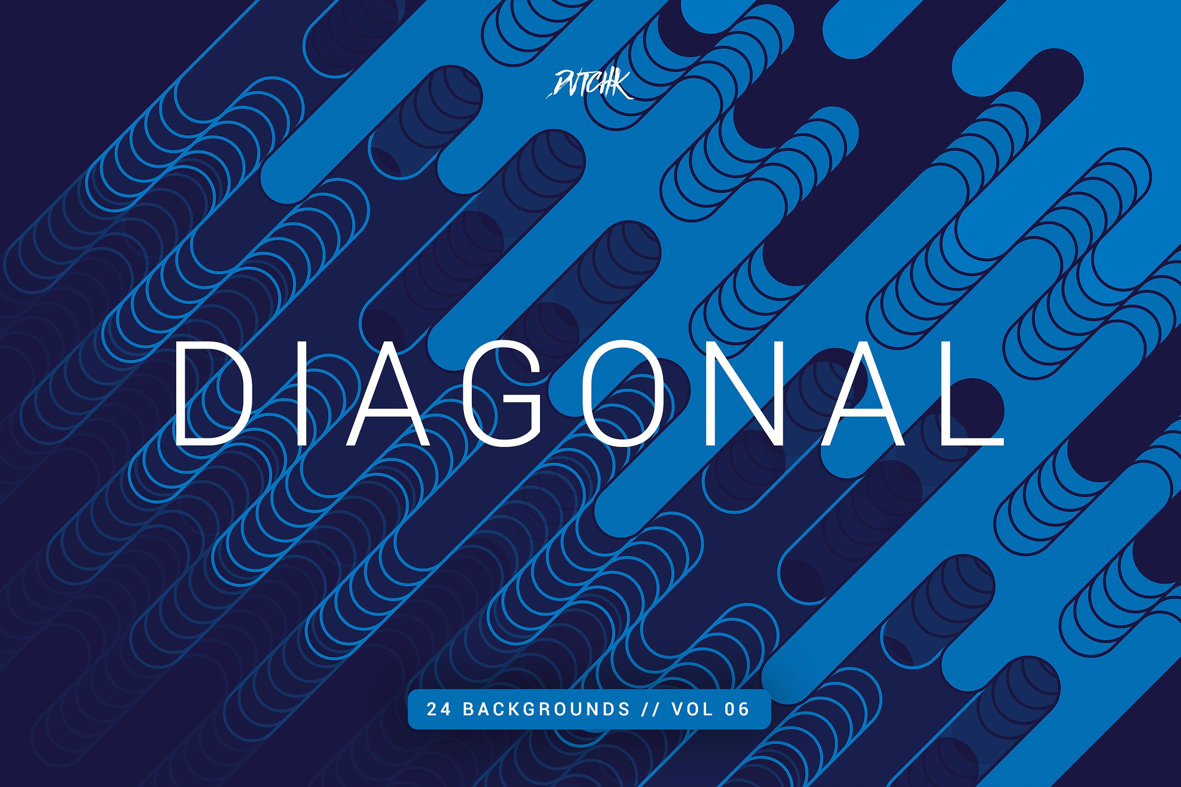 圆角线条背景纹理v6 Diagonal | Rounded Lines Bgs | V06