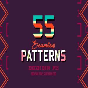 55款无缝几何图案 55 Seamless Patterns