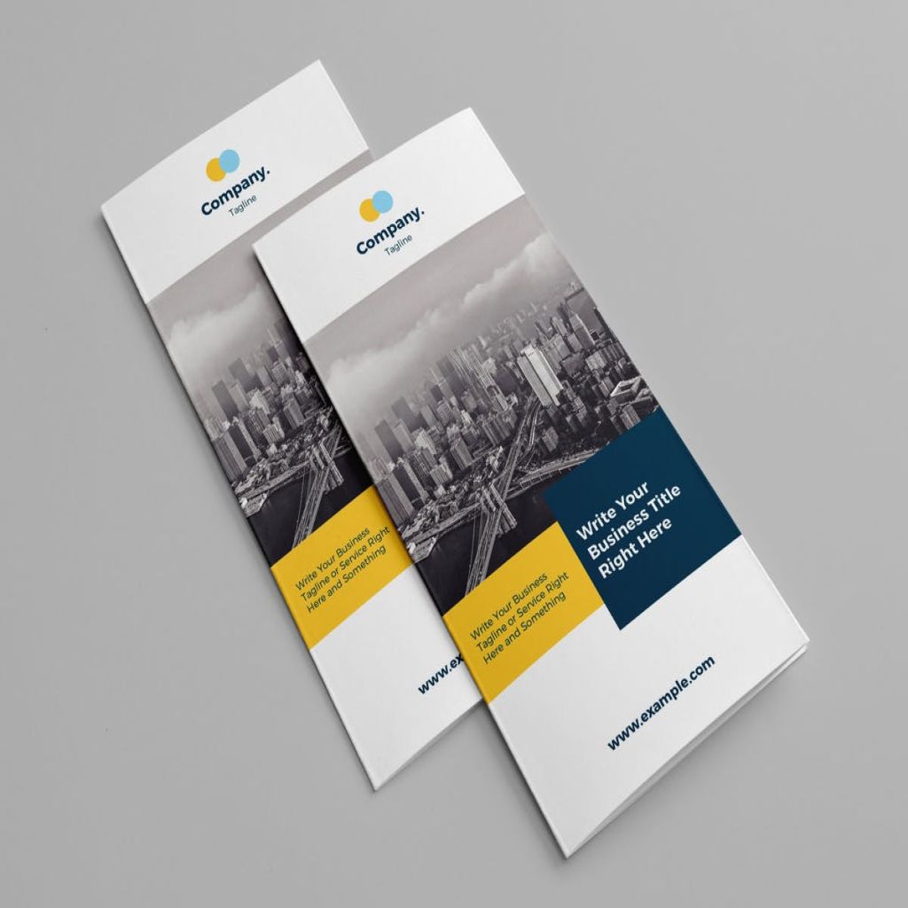 企业公司折页宣传册设计模板businessbrochure