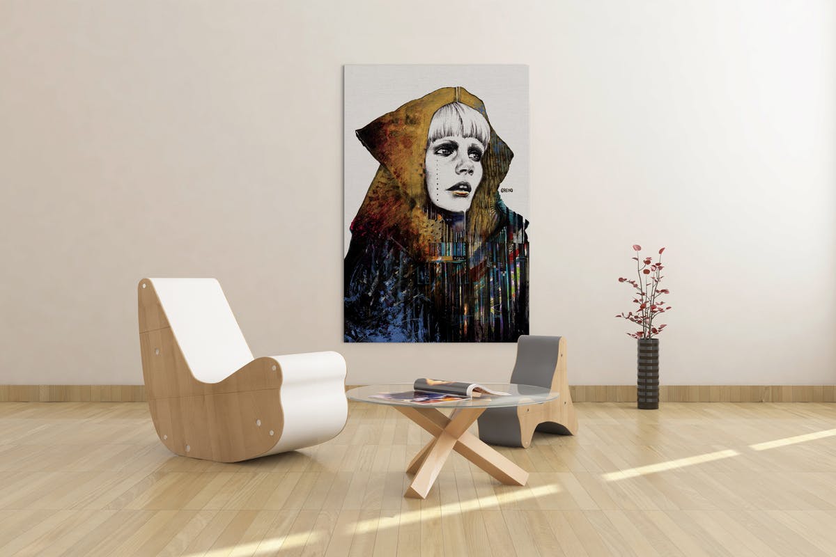 墙体艺术油画展览作品展示样机模板Vol.5 Art Wall Mockups Vol.5