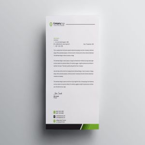 超超超简单企业品牌信纸信笺设计模板 Letterhead插图3