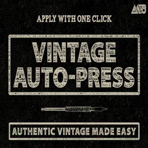 复古怀旧自动印刷效果图层样式 Vintage Auto-Press