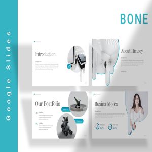 工业设计公司业务简介谷歌幻灯片模板 Bone Google Slides