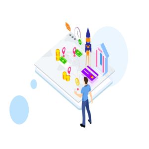 国际支付金融业务场景等距概念插画v2 Internation Payments by Finance Isometric – FV