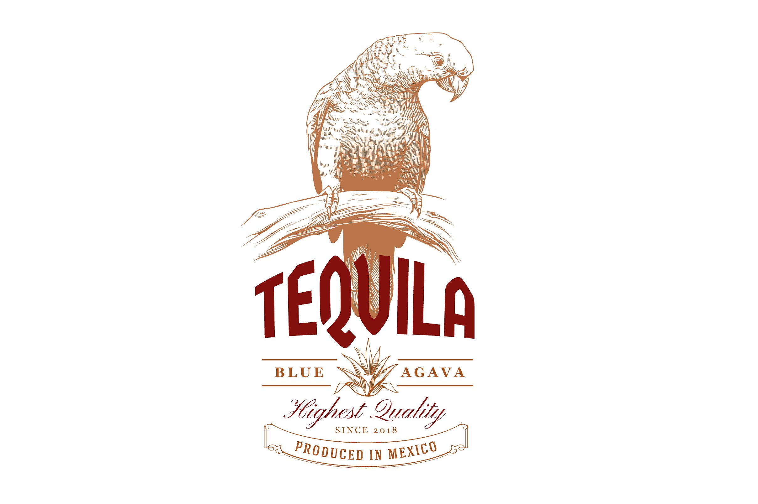龙舌兰酒主题Logo模板 Tequila Logo