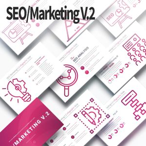 SEO/市场营销策划信息图表PPT幻灯片模板 SEO/Marketing V.2 – PowerPoint Infographics Slides