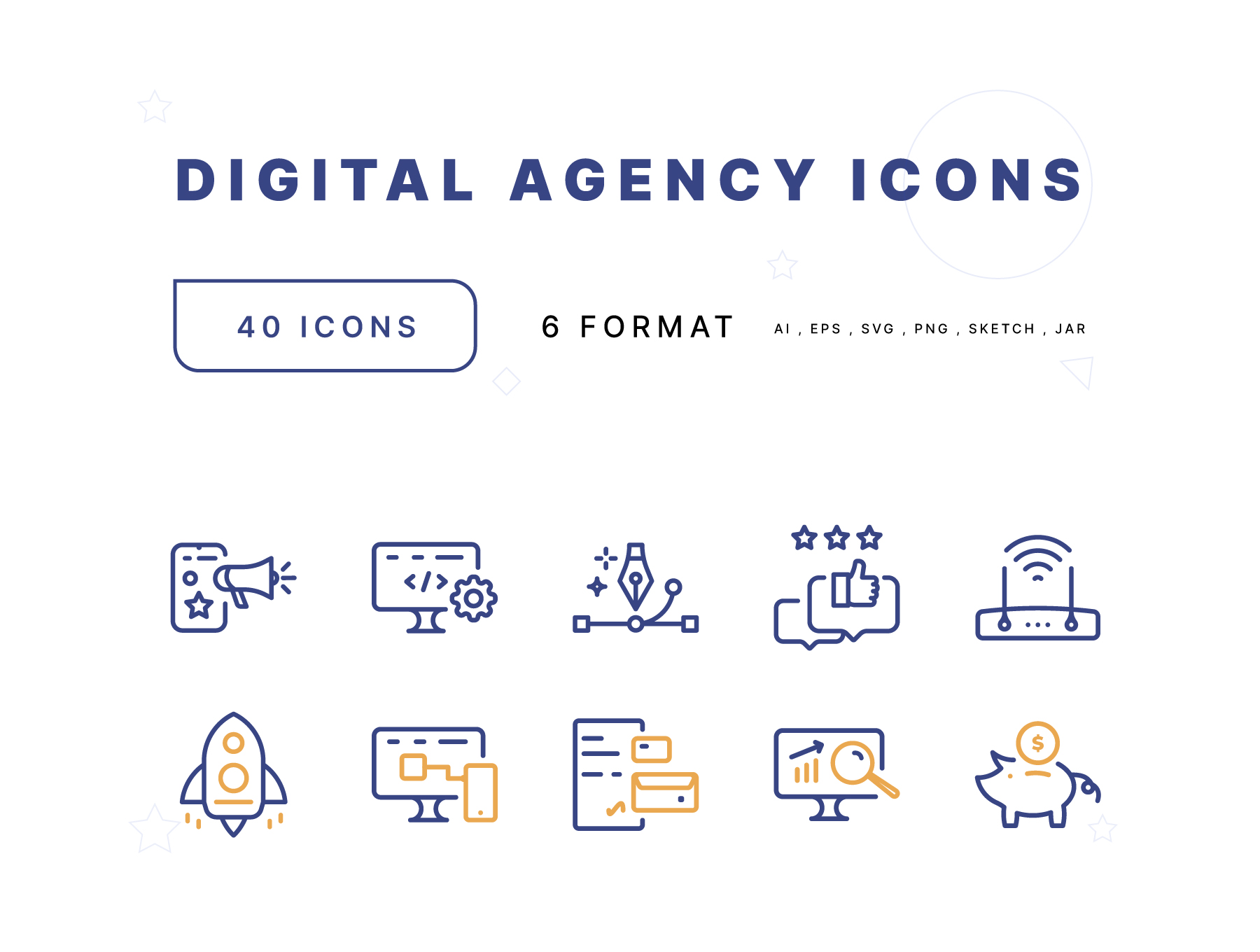 一流设计素材网下午茶：常用的设计行业图标素材下载[Sketch,AI]
