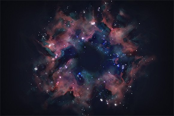 30款科技紫色炫酷星空海报背景 30 Spacescapes