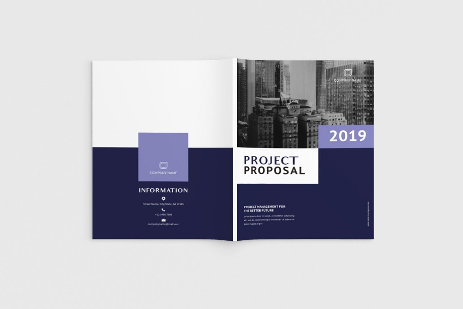 项目规划设计方案/项目解决方案画册设计模板 Exposina – A4 Business Brochure Template